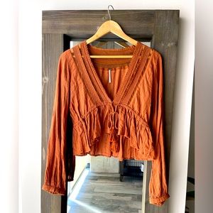 Free People. Size small blouse. Casual fit.